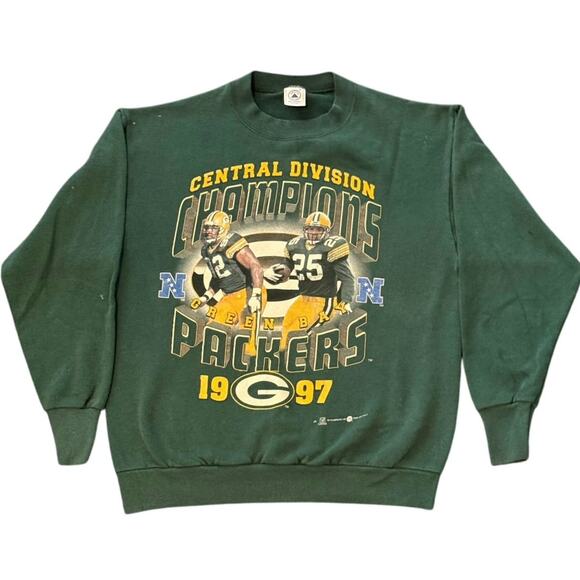 Vintage 90s Green Bay Packers Reggie White Players 1997 Crewneck Adult Medium